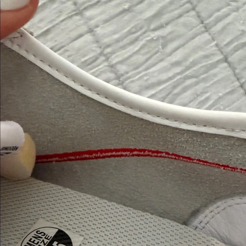Nike Retro Men's White Sneakers with Red and Blue Accents - Picture 3 of 5